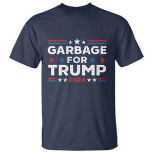 Garbage For Trump 2024 T Shirt Vintage Star Striped TS11 Navy Print Your Wear