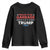 Funny Trump Garbage Youth Sweatshirt Proud To Be Garbage Trump 2024 American Flag TS11 Black Print Your Wear