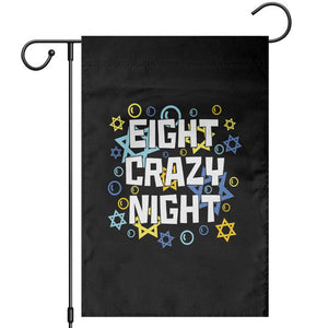 Funny Hanukkah Eight Crazy Night Garden Flag Jewish Hebrew Chanukah David Stars TS11 Black Print Your Wear