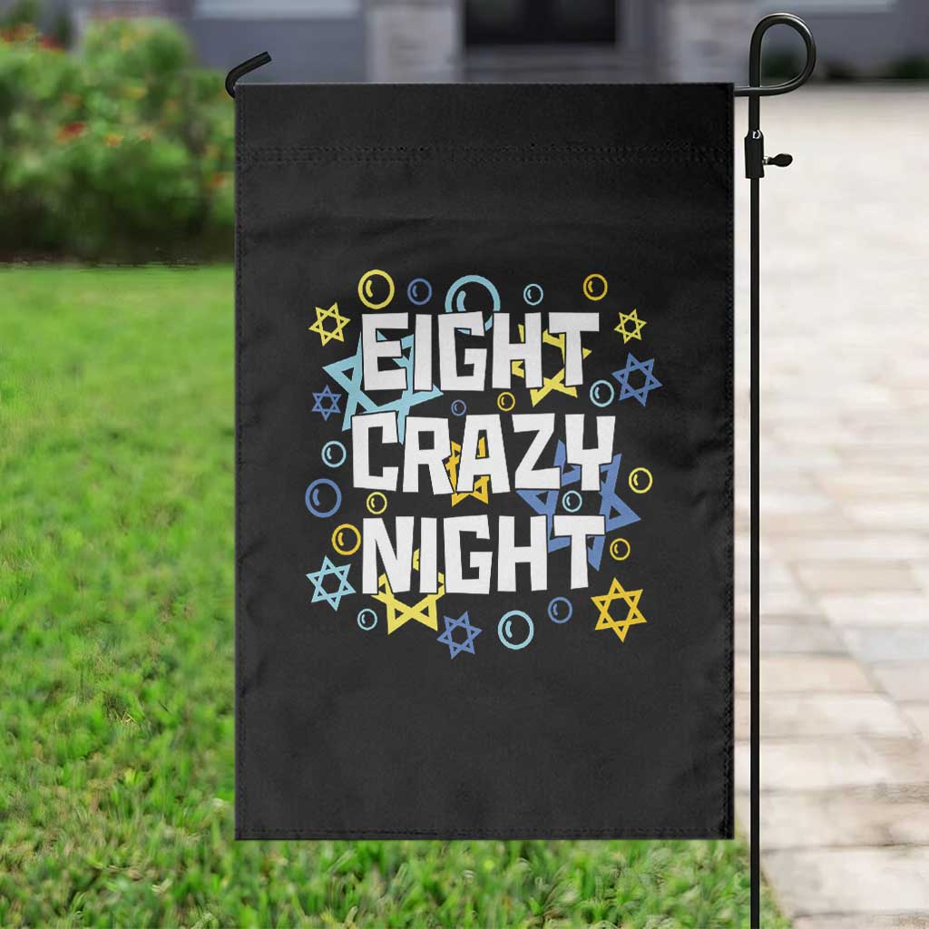 Funny Hanukkah Eight Crazy Night Garden Flag Jewish Hebrew Chanukah David Stars TS11 Print Your Wear