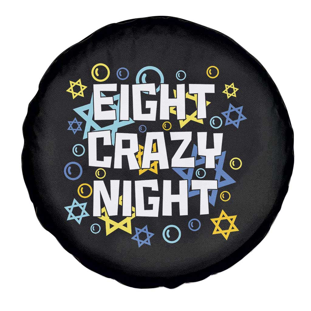 Funny Hanukkah Eight Crazy Night Spare Tire Cover Jewish Hebrew Chanukah David Stars TS11 Print Your Wear