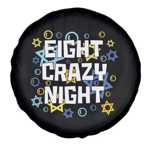 Funny Hanukkah Eight Crazy Night Spare Tire Cover Jewish Hebrew Chanukah David Stars TS11 Print Your Wear