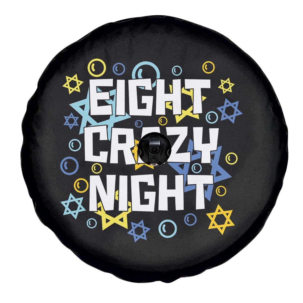 Funny Hanukkah Eight Crazy Night Spare Tire Cover Jewish Hebrew Chanukah David Stars TS11 Print Your Wear