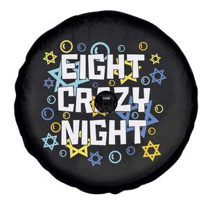 Funny Hanukkah Eight Crazy Night Spare Tire Cover Jewish Hebrew Chanukah David Stars TS11 Print Your Wear