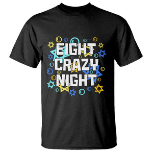 Funny Hanukkah Eight Crazy Night T Shirt Jewish Hebrew Chanukah David Stars TS11 Black Print Your Wear