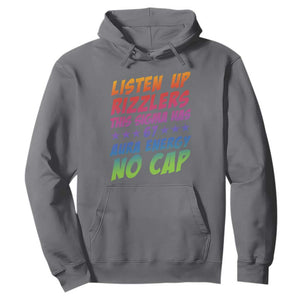 Funny Listen Up Rizzlers This Sigma Has 67 Aura Energy No Cap Hoodie TS11 Charcoal Print Your Wear