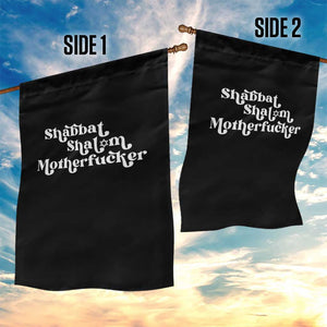 Funny Shabbat Shalom Motherfucker Garden Flag Jewish Kosher TS11 Print Your Wear