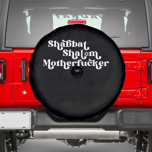 Funny Shabbat Shalom Motherfucker Spare Tire Cover Jewish Kosher TS11 Black Print Your Wear