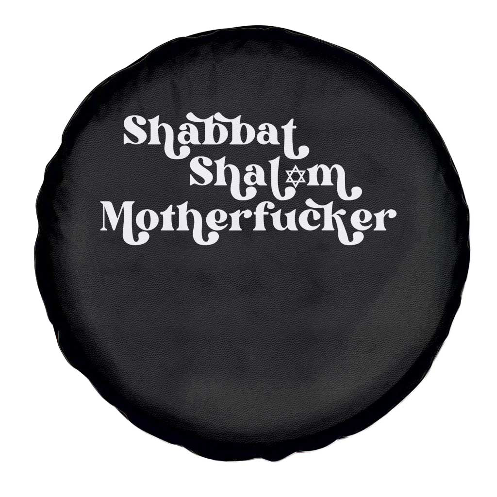 Funny Shabbat Shalom Motherfucker Spare Tire Cover Jewish Kosher TS11 Print Your Wear