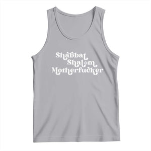 Funny Shabbat Shalom Motherfucker Tank Top Jewish Kosher TS11 Athletic Heather Print Your Wear