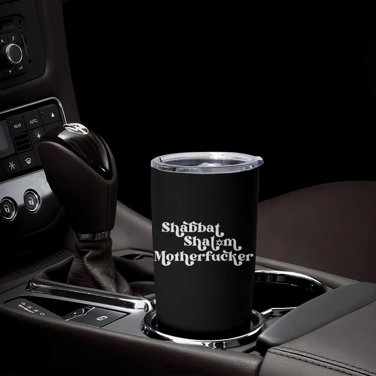 Funny Shabbat Shalom Motherfucker Tumbler Cup Jewish Kosher TS11 Print Your Wear