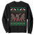 Funny Santa Bigfoot Squad Christmas Sweatshirt TS11 Black Print Your Wear