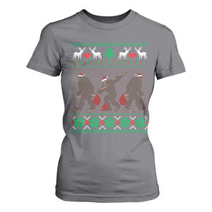 Funny Santa Bigfoot Squad Christmas T Shirt For Women TS11 Charcoal Print Your Wear