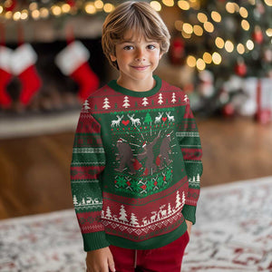 Funny Santa Bigfoot Squad Xmas Ugly Christmas Sweater TS11 Christmas Print Your Wear