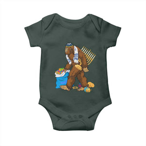 Funny Hanukkah Bigfoot Menorah David Stars Baby Onesie TS11 Print Your Wear