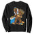 Funny Hanukkah Bigfoot Menorah David Stars Sweatshirt TS11 Black Print Your Wear