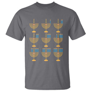 Funny Hanukkah Menorah Chanukah Jewish Holiday T Shirt TS11 Charcoal Print Your Wear