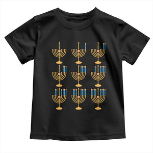 Funny Hanukkah Menorah Chanukah Jewish Holiday Toddler T Shirt TS11 Black Print Your Wear