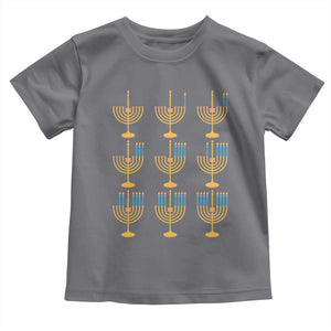 Funny Hanukkah Menorah Chanukah Jewish Holiday Toddler T Shirt TS11 Charcoal Print Your Wear