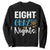 Funny Hanukkah Eight Crazy Nights Sweatshirt Menorah David Stars TS11 Black Print Your Wear
