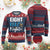 Funny Hanukkah Eight Crazy Nights Ugly Christmas Sweater Menorah David Stars TS11 Burgundy Print Your Wear