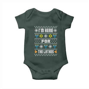 Funny Hanukkah Baby Onesie I'm Here For The Latkes Menorah TS11 Print Your Wear