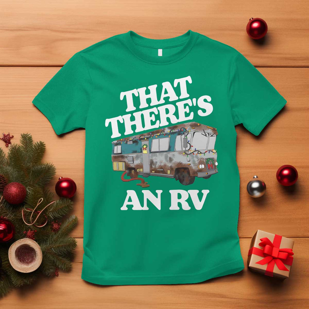 Funny Christmas Movie T Shirt That There's An RV Led Lights Camping Motorhome TS11 Irish Green Print Your Wear