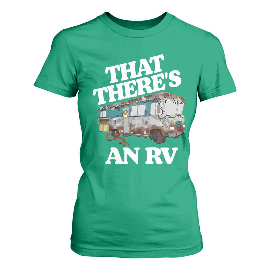 Funny Christmas Movie T Shirt For Women That There's An RV Led Lights Camping Motorhome TS11 Irish Green Print Your Wear