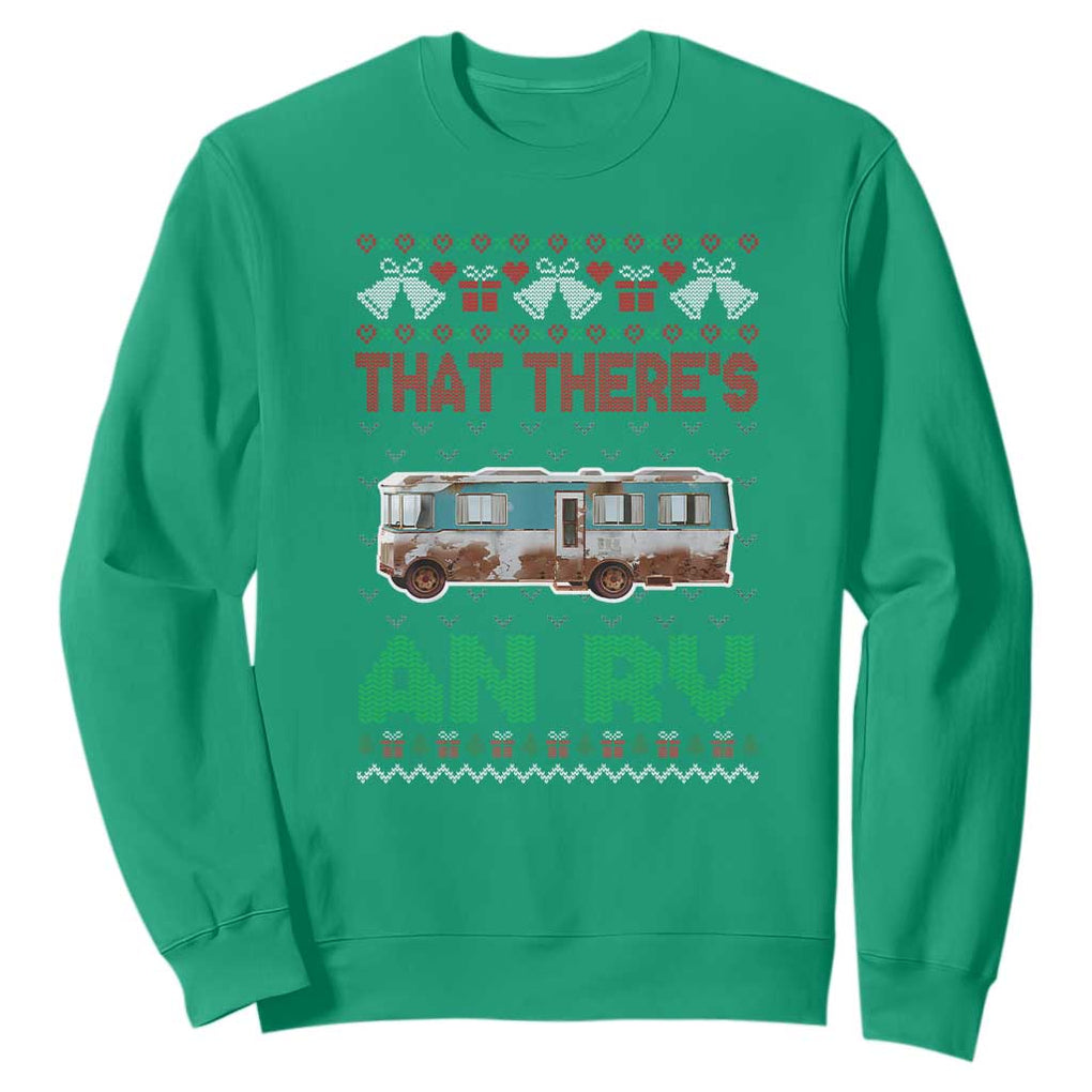 Funny Christmas Movie Sweatshirt That There's An RV Camping Motorhome Bell TS11 Irish Green Print Your Wear