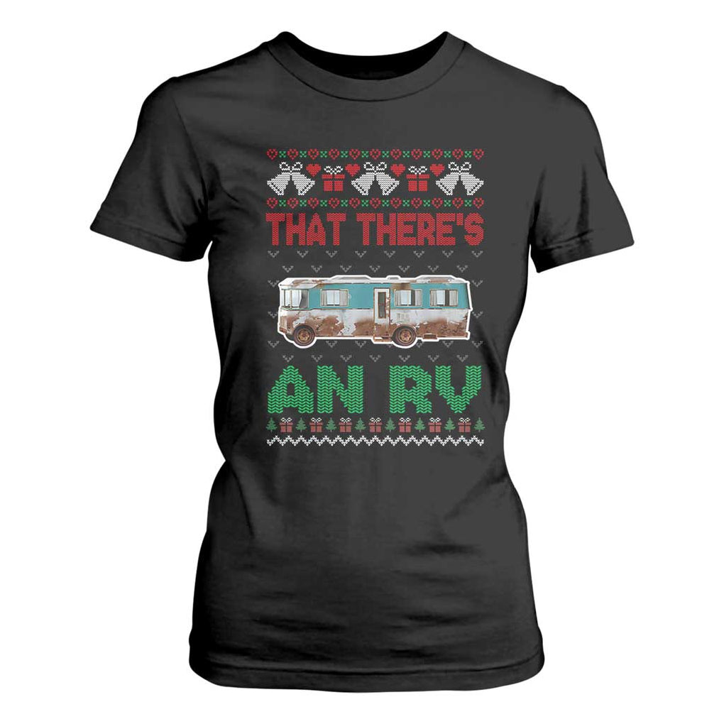 Funny Christmas Movie T Shirt For Women That There's An RV Camping Motorhome Bell TS11 Black Print Your Wear