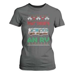 Funny Christmas Movie T Shirt For Women That There's An RV Camping Motorhome Bell TS11 Dark Heather Print Your Wear