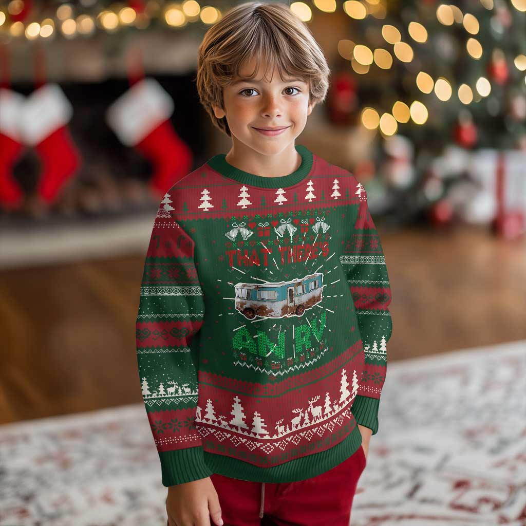 Funny Xmas Movie Ugly Christmas Sweater That There's An RV Camping Motorhome Bell TS11 Christmas Print Your Wear