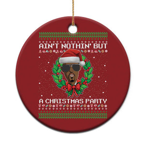 Funny Diddy Ain't Nothin' But A Xmas Party Christmas Ornament TS11 Print Your Wear