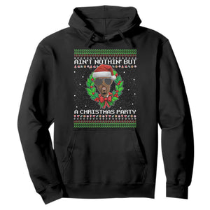 Funny Diddy Ain't Nothin' But A Christmas Party Hoodie TS11 Black Print Your Wear
