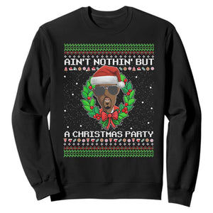 Funny Diddy Ain't Nothin' But A Christmas Party Sweatshirt TS11 Black Print Your Wear