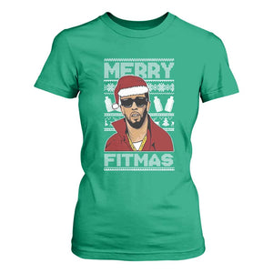 Funny Dirty Santa Diddy Merry Fitmas T Shirt For Women TS11 Irish Green Print Your Wear