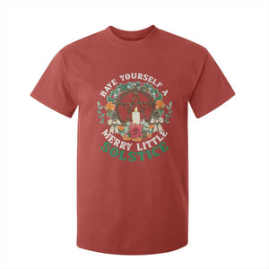 Have Yourself A Merry Little Solstice T Shirt For Kid Pagan Pentagram Christmas Wreath TS11 Red Print Your Wear
