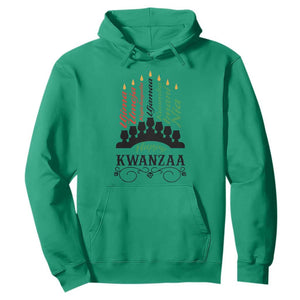 Happy Kwanzaa The 7 Principles African Nguzo Saba Kinara Candles Hoodie TS11 Irish Green Print Your Wear
