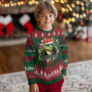 Funny Cajun Louisiana Christmas Santa's Alligator Ugly Christmas Sweater TS11 Christmas Print Your Wear