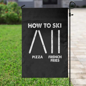 Funny Skiing Instructor Garden Flag How To Ski Food Lover Winter Sport TS11 Print Your Wear