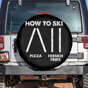 Funny Skiing Instructor Spare Tire Cover How To Ski Food Lover Winter Sport TS11 No hole Black Print Your Wear