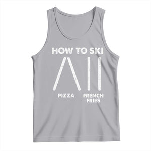 Funny Skiing Instructor Tank Top How To Ski Food Lover Winter Sport TS11 Athletic Heather Print Your Wear