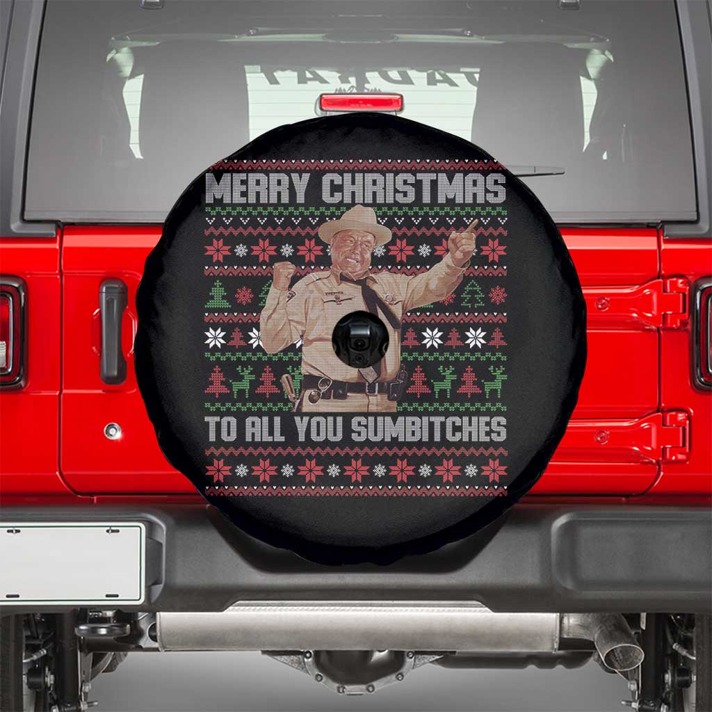 Merry Christmas To All You Sumbitches Spare Tire Cover Funny Smokey Xmas Movie The Bandit TS11 Black Print Your Wear