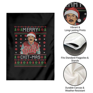 Funny Chit Christmas Garden Flag Merry Chit Mas Do It Lady Ugly Xmas TS11 Print Your Wear