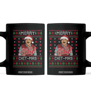 Funny Chit Christmas Coffee Mug Merry Chit Mas Do It Lady Ugly Xmas TS11 Black Print Your Wear