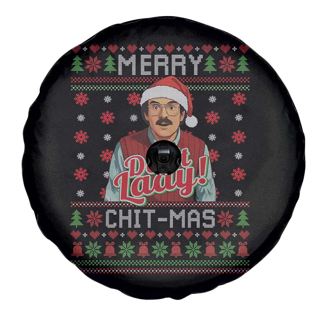 Funny Chit Christmas Spare Tire Cover Merry Chit Mas Do It Lady Ugly Xmas TS11 Print Your Wear
