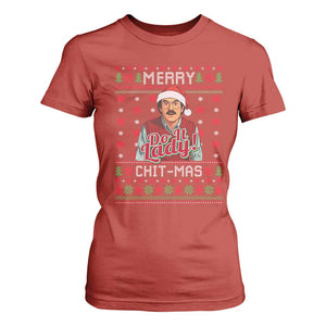 Funny Chit Christmas T Shirt For Women Merry Chit Mas Do It Lady Ugly Xmas TS11 Red Print Your Wear