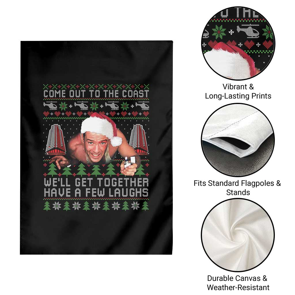 Funny Nakatomi Plaza Christmas Garden Flag Come Out To The Coast John Xmas 80's Die Movie TS11 Print Your Wear