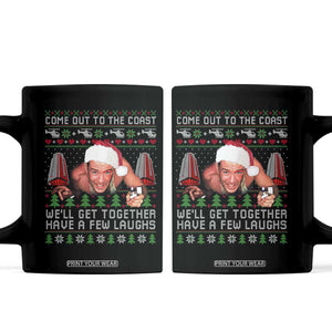 Funny Nakatomi Plaza Christmas Coffee Mug Come Out To The Coast John Xmas 80's Die Movie TS11 Black Print Your Wear