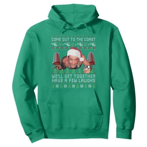 Funny Nakatomi Plaza Christmas Hoodie Come Out To The Coast John Xmas 80's Die Movie TS11 Irish Green Print Your Wear